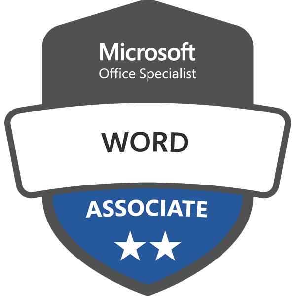 Microsoft Office Specialist certificate